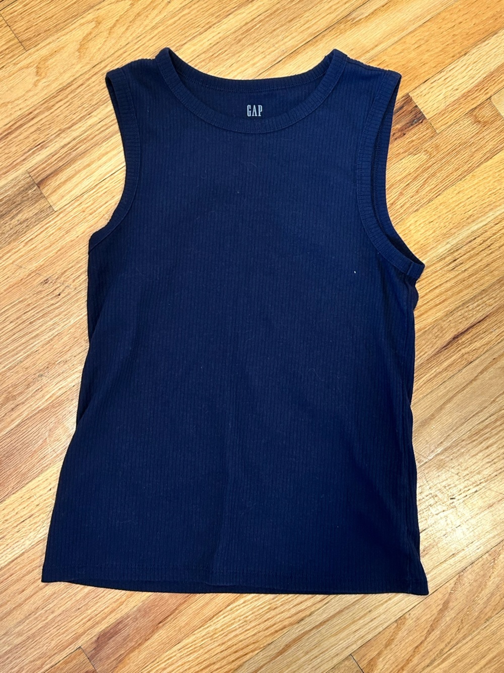 GAP Navy Rib Tank with Navy Button-Front Cardigan Set - Picture 12 of 15